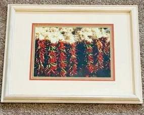 Southwestern Chili Pepper Photography Print – Framed Rustic Kitchen Wall Art