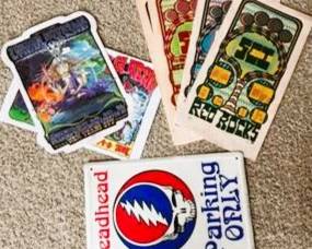 Grateful Dead & Psychedelic Art Card Collection – Vintage Concert and Red Rocks Prints