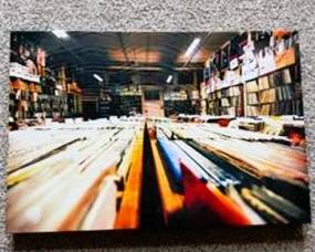 Classic 80's Record Store Photograph on Canvas Print – Vinyl Collection Music Wall Art