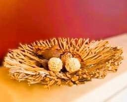 Rustic Handwoven Decorative Bowl Centerpiece – Natural Wicker & Rattan Tabletop Décor