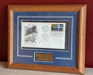 Apollo 11 First Moon Landing Framed First Day Cover – NASA Space Exploration Collectible Memorabilia