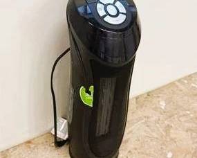 Portable Ceramic Space Heater – Slim Black Tower Indoor Heater