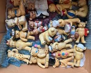 Vintage Doll & Teddy Bear Figurine Collection