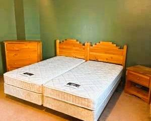 Collier’s Solid Wood Bedroom Set – Rustic Pine Bed, Nightstands & Dresser Collection