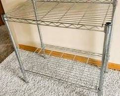 Two-Tier Chrome Wire Storage Rack