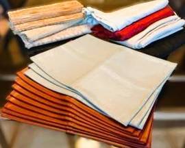 Linen Napkin & Tablecloth Collection – Classic Dining Linens with Embroidered Details