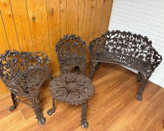wrought iron 4 piece set