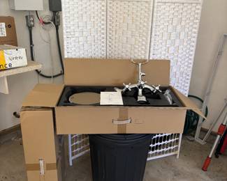 Freestanding clawfoot tub faucet w/ hand shower, new in the box