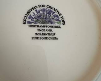 North Hamptonshire 'Agapanthus' dishes 