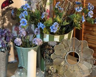 100's of silk flowers , decor 