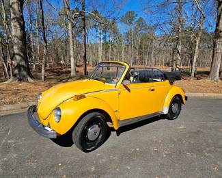 Bill of sale for 1977 VW Beetle Convertible $8200