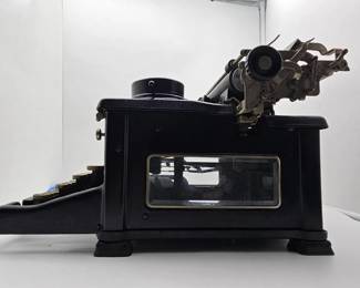 Bevel Glass View of Royal Typewriter $300
