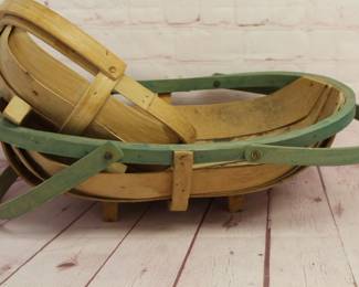 Wooden Garden Trug Basket Lot of 2