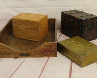 Vintage Recipe & Desktop Box Lot
