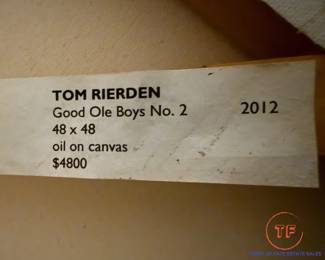 Original Oil on Canvas "Good Ole Boys No. 2" by TOM RIERDEN