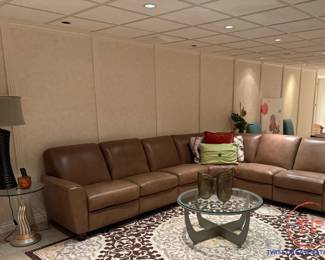 NATUZZI Powered Leather Sectional