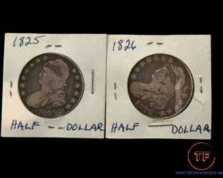 SILVER Capped Bust Half Dollars