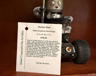 Doctor Vlad Metal Sculpture by George Skuodas