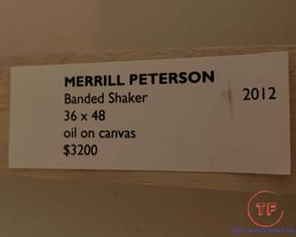 Original Oil on Canvas "Banded Shaker" by MERRILL PETERSON
