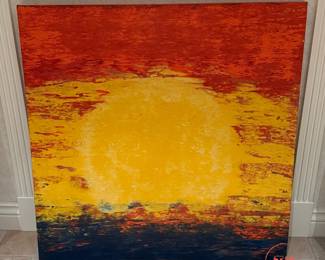 Original Oil on Canvas "My Sunset" by KEVIN P REESTMAN