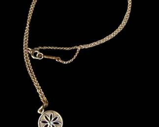 TIFFANY & CO 18kt Diamond Daisy Key Necklace