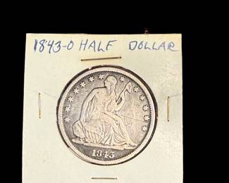 SILVER Seated Liberty Half Dollar