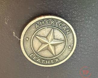AMERICAN LEATHER Armchair with Ottoman