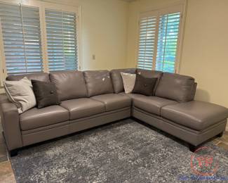 PALLISER Leather Sectional