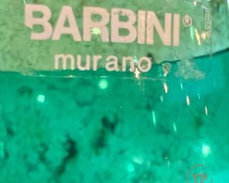 Vintage Murano Glass Vase by ALFREDO BARBINI