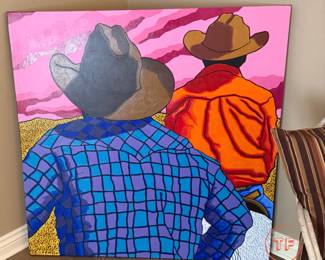 Original Oil on Canvas "Good Ole Boys No. 2" by TOM RIERDEN