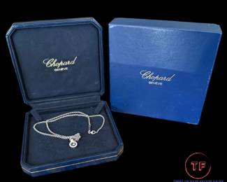 Chopard Happy Diamonds 18kt White Gold Diamond Necklace