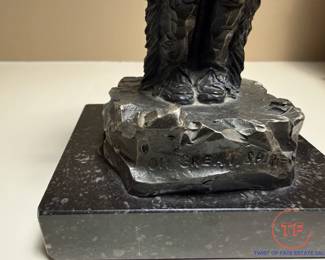"Oh Great Spirit" Pewter Sculpture by Phillip Kraczkowski