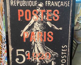 Giant print of French postage stamp