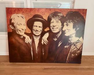 Giant Rolling Stones Canvas 64”W x 48”H