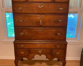 Early American Tall Boy dresser