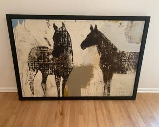 Giant Horse print with black frame