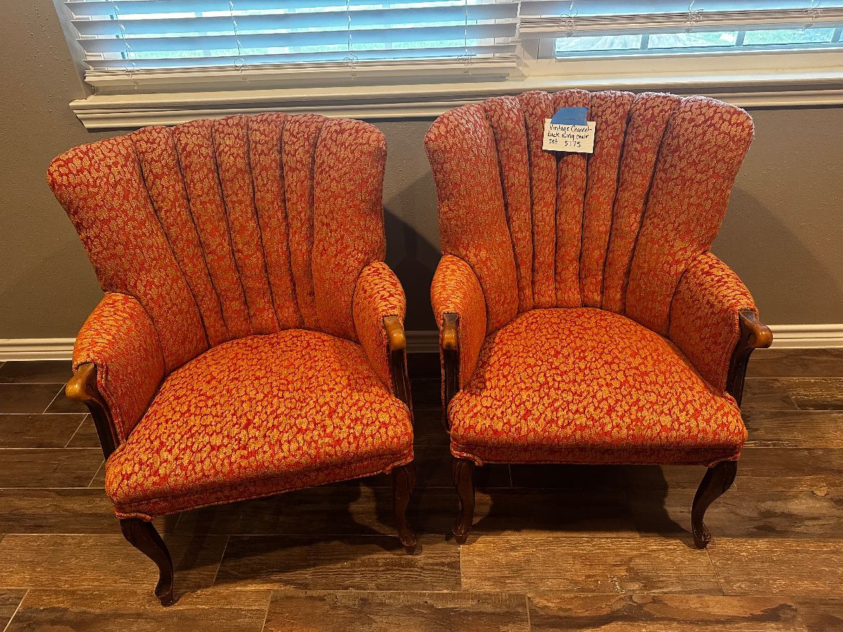 Vintage Wingback Chair set