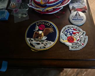 Rare NASA mission patches and decals