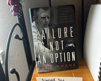 Autographed "Failure is not an Option" hardback. Autograph is personalized