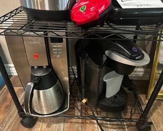Stainless coffee maker and Keurig coffee machine