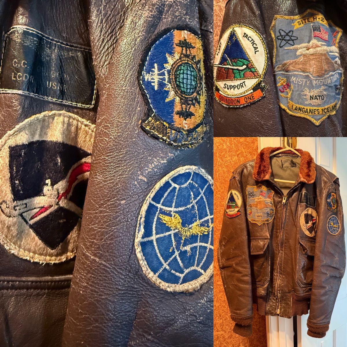 Korean Naval lcdr Leather Pilot Jacket