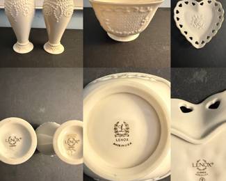 Lenox Bud Vases, Candy Dish, Ect…