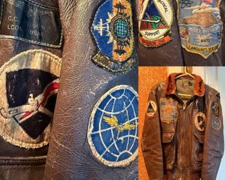 Korean Naval lcdr Leather Pilot Jacket