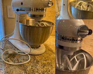 KitchenAid Classic 4.5qt Stand Mixer - White: 10 Speeds, Metal