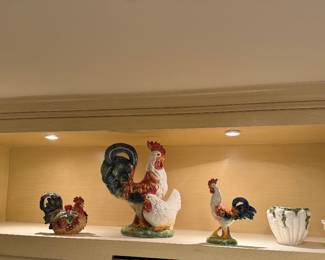 Ceramic Roosters & Pigs