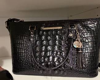 Brahmin Leather Croc Embossed