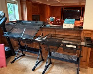 Glass Top Drafting Art Tables
