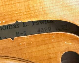 1957 Thomas L Fawick violin  M-I #329  