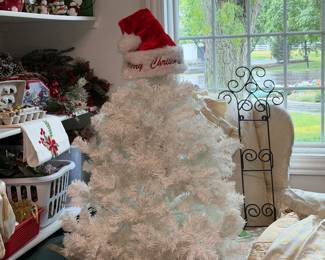 Vintage White Christmas Tree