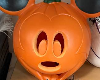 Mickey Mouse Light up Jack- O- Lantern Pumpkin Blow Mold